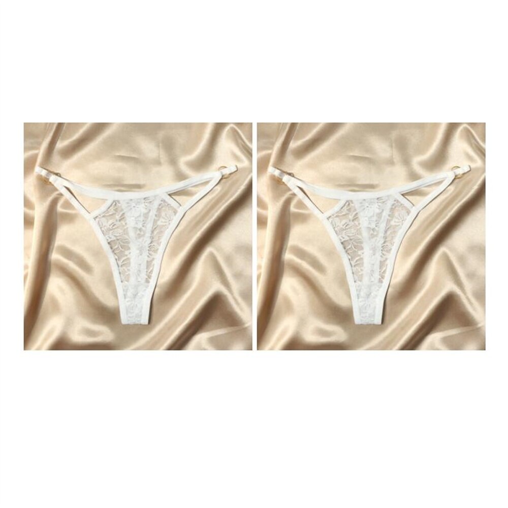 Calcinhas Femininas de Renda Transparente Estilo Lingerie Sexy 2/p