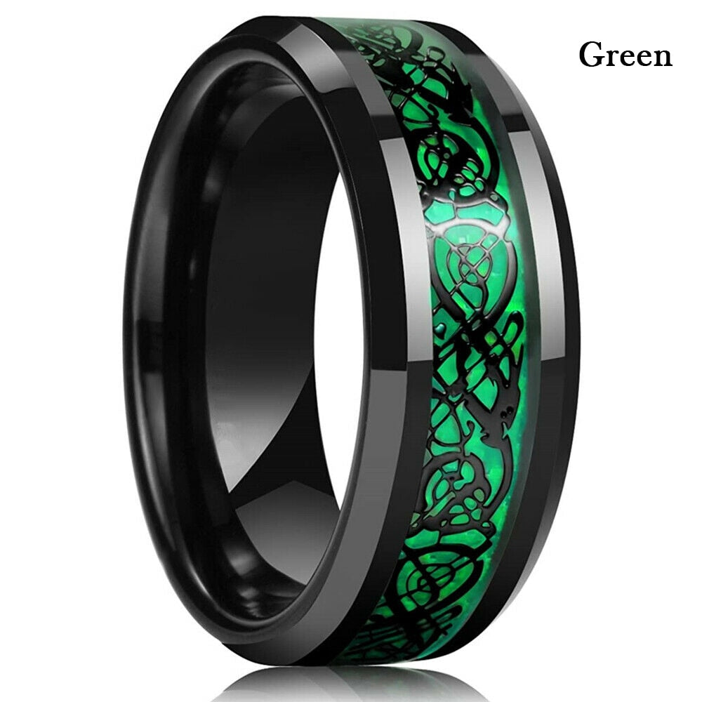 Anel Stainless Steel Celtic Dragon Ring