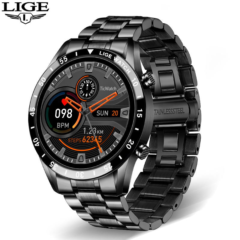 Relógio Lige - Smartwatch Impermeável Esportivo Bluetooth Masculino.