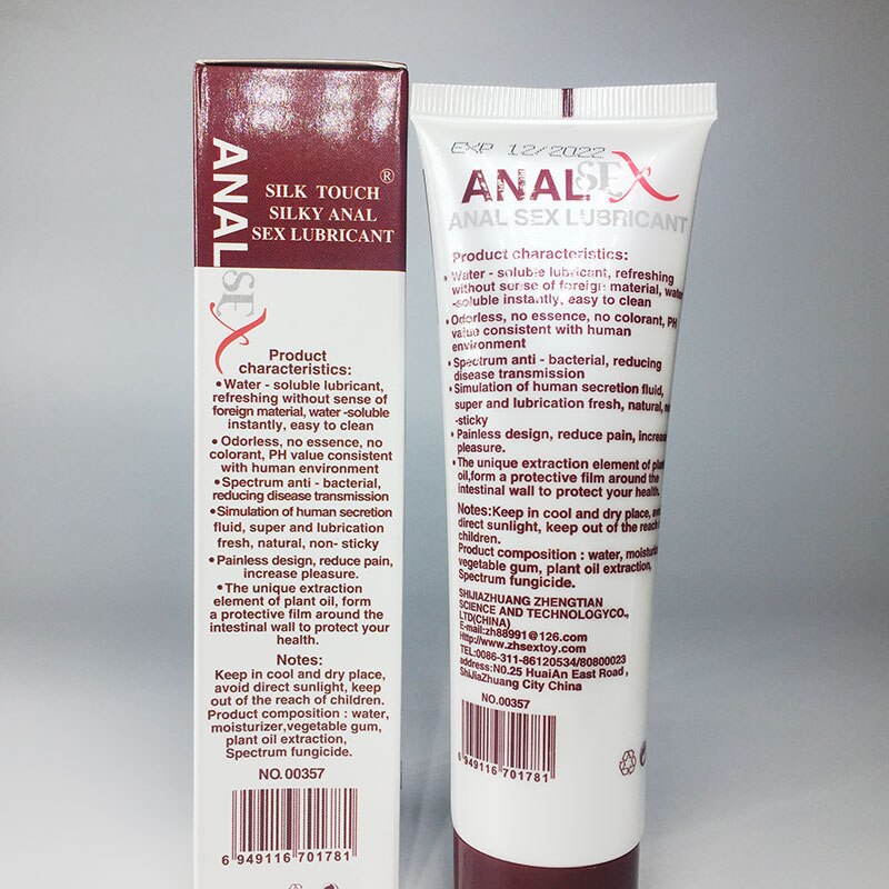 Gel Creme Anal, 100ml Seda Anal Analgésico Lubrificante À Base de Água Alívio Anti-dor.