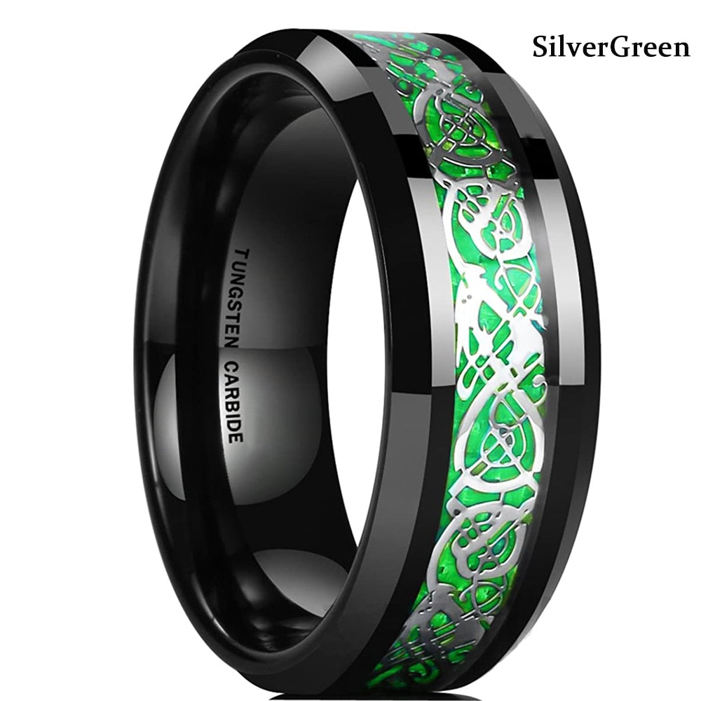 Anel Stainless Steel Celtic Dragon Ring