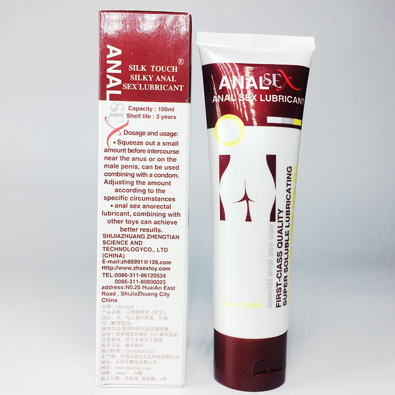 Gel Creme Anal, 100ml Seda Anal Analgésico Lubrificante À Base de Água Alívio Anti-dor.