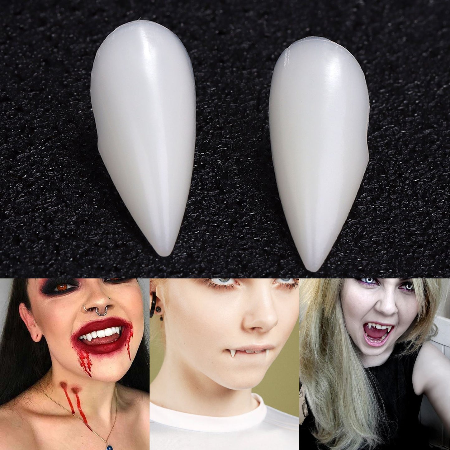 Halloween Dentes de Vampiros, Cosplay Horror.