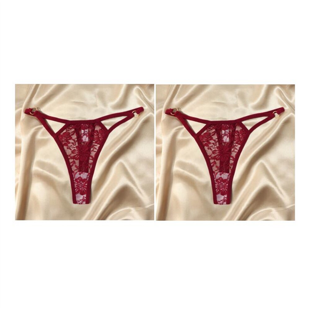 Calcinhas Femininas de Renda Transparente Estilo Lingerie Sexy 2/p