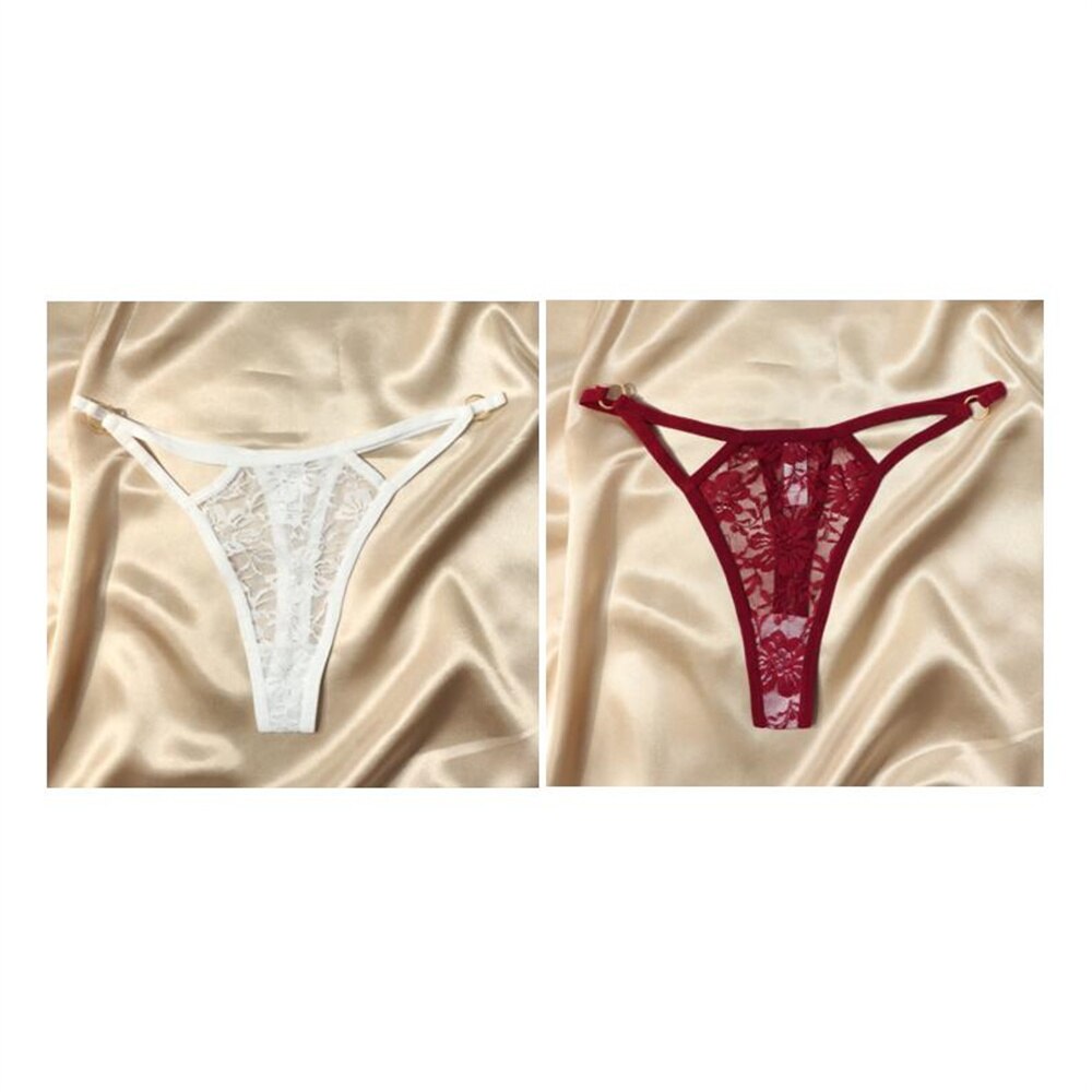 Calcinhas Femininas de Renda Transparente Estilo Lingerie Sexy 2/p