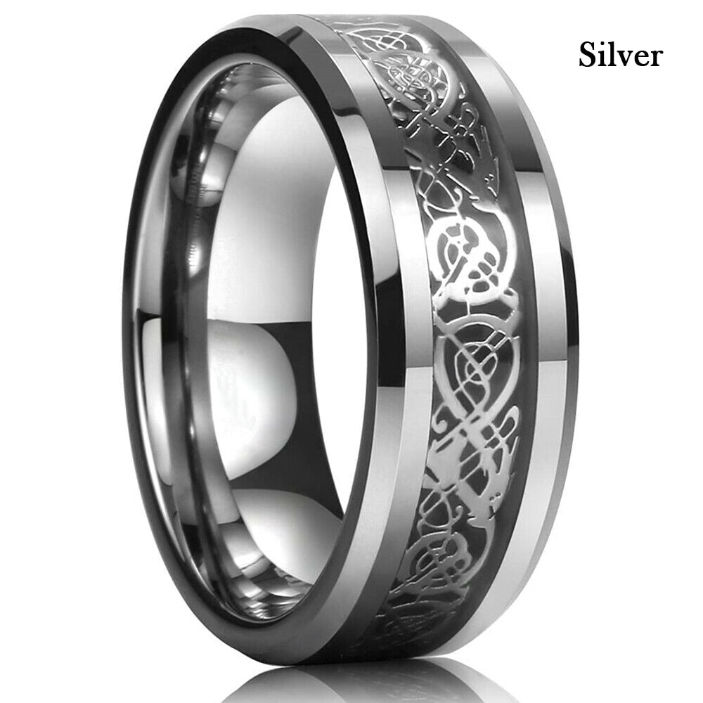 Anel Stainless Steel Celtic Dragon Ring